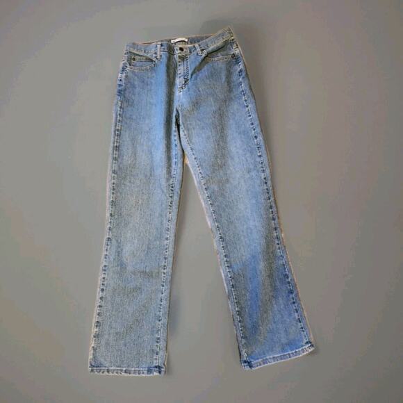 Lee Denim Light Wash Bootcut Women's 10 Long Medium Rise Cotton Spandex Stretch - Picture 2 of 8